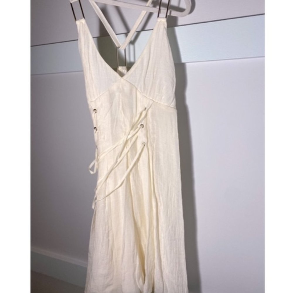 White sundress boho